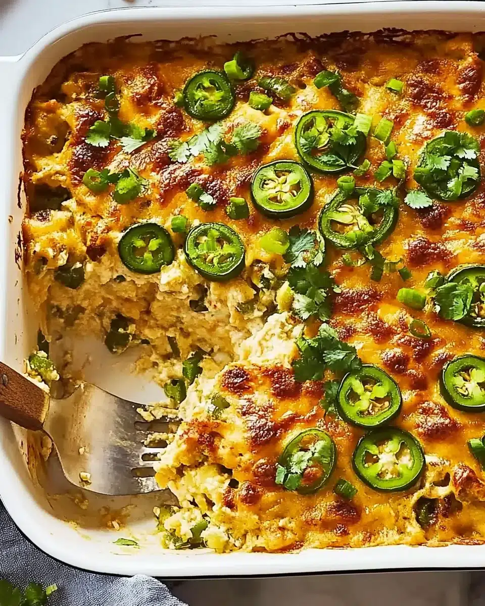 Jalapeño Popper Casserole: A Flavorful Layered Delight!