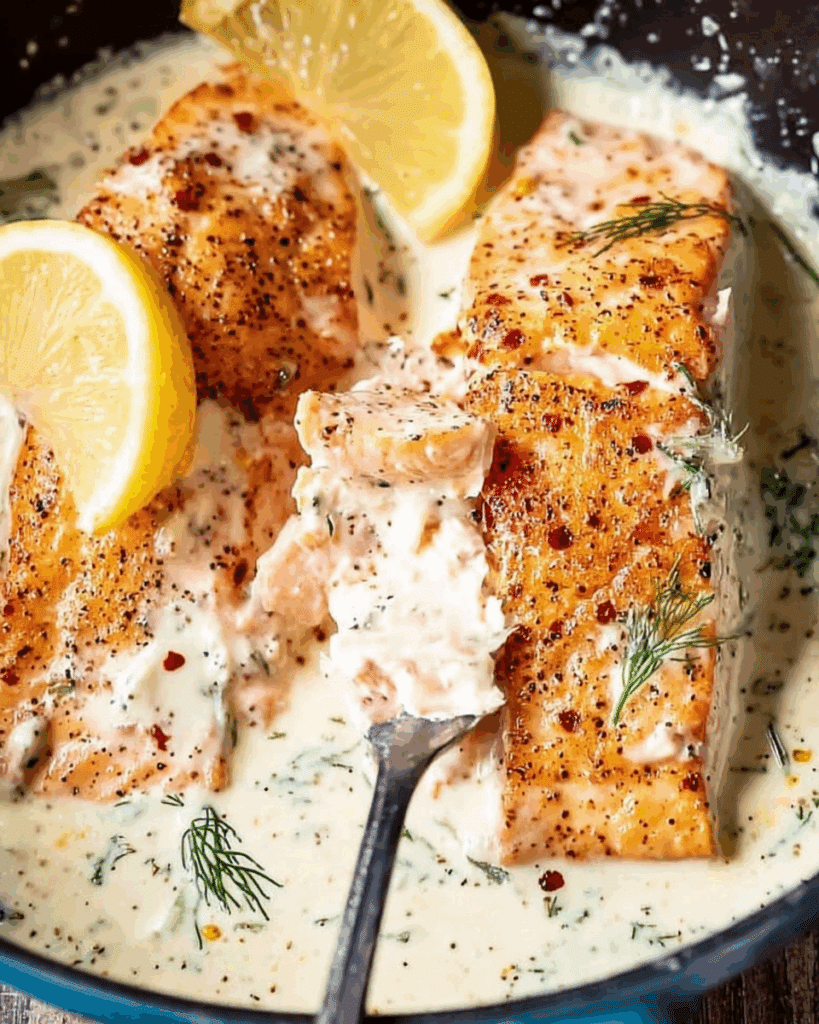 Lemon Cream Sauce Salmon 2