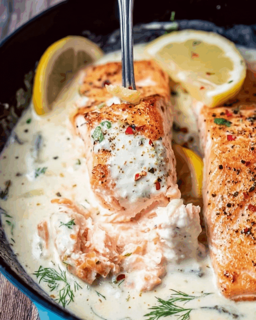 Lemon Cream Sauce Salmon