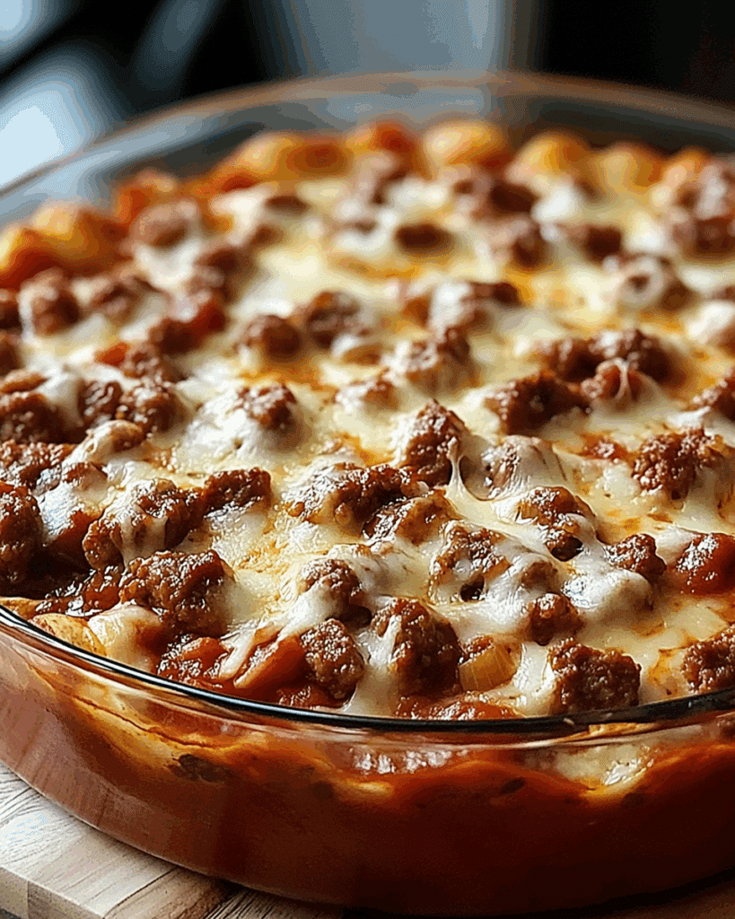 Meat Lovers Pizza Casserole 3