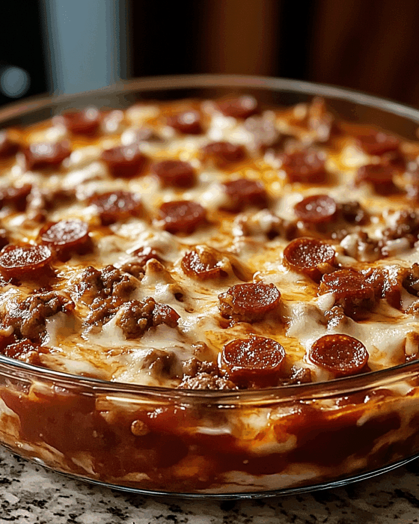 Meat Lovers Pizza Casserole