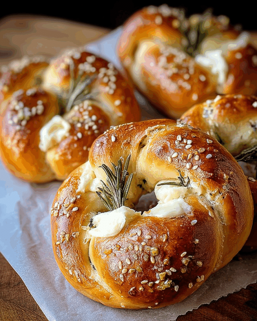 Mozzarella Stuffed Rosemary Parmesan Soft Pretzels 2