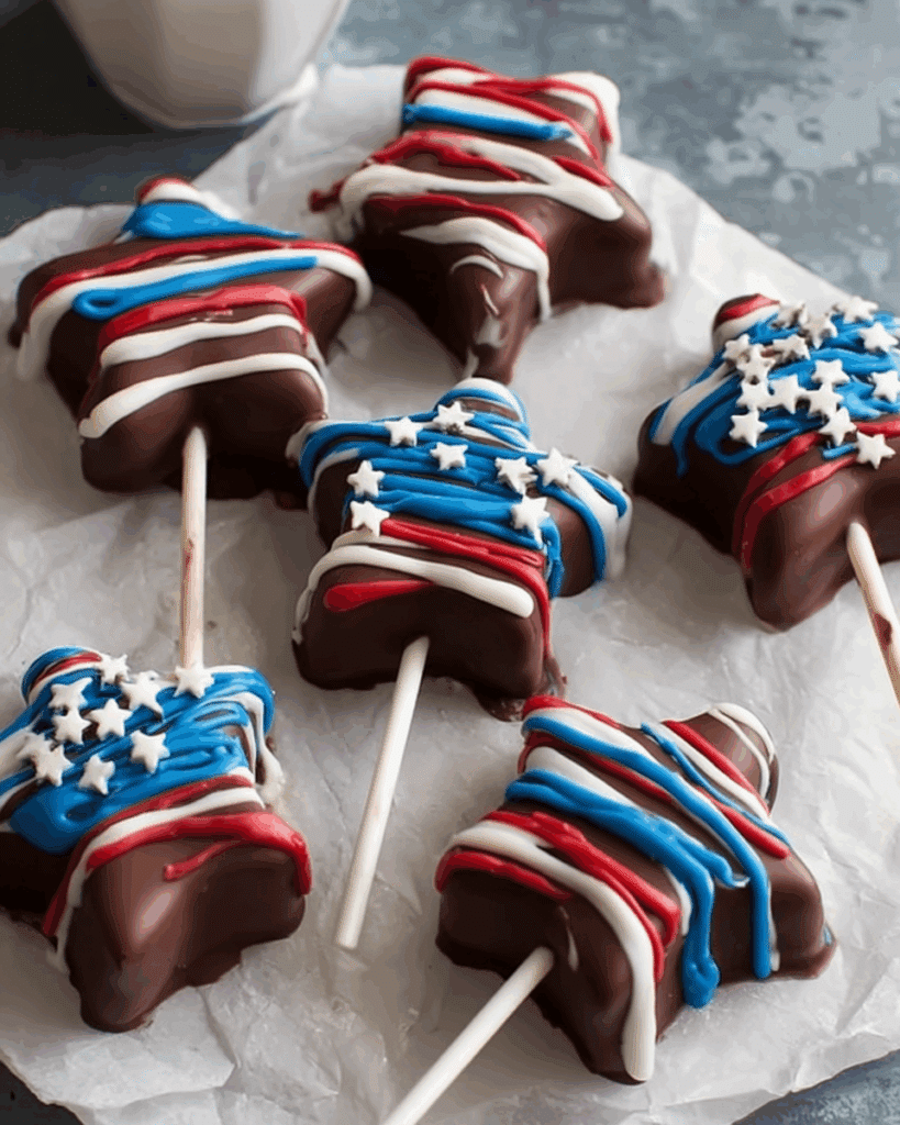 Patriotic Cheesecake Pops 3