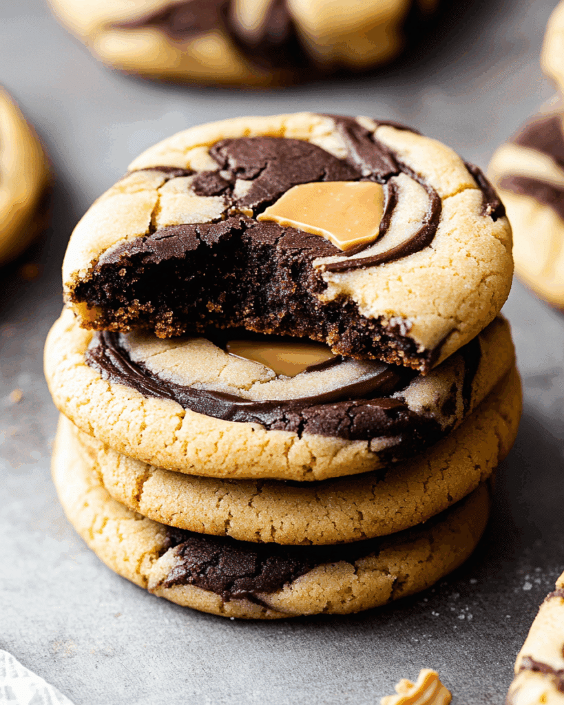 Peanut Butter Brownie Swirl Cookies 2