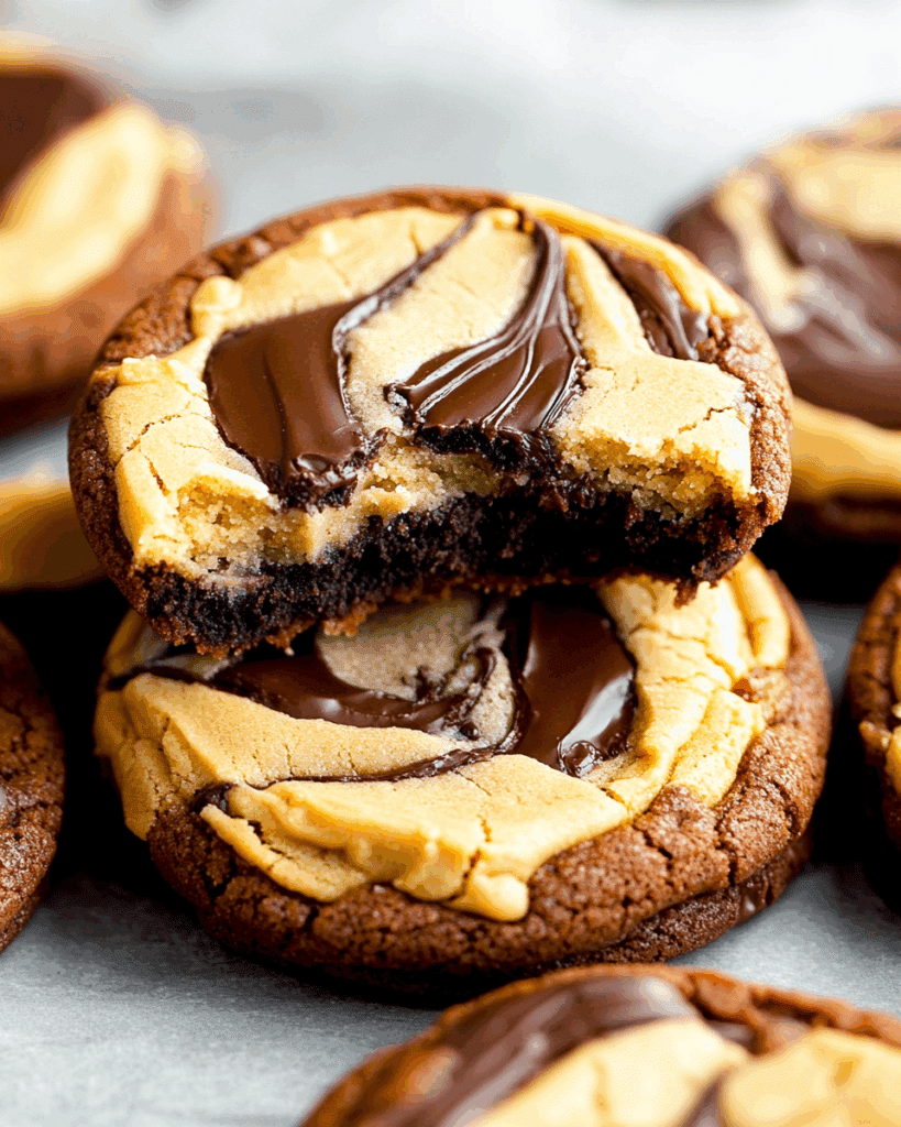 Peanut Butter Brownie Swirl Cookies 3