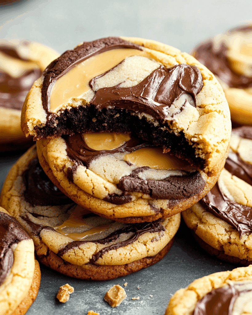 Peanut Butter Brownie Swirl Cookies