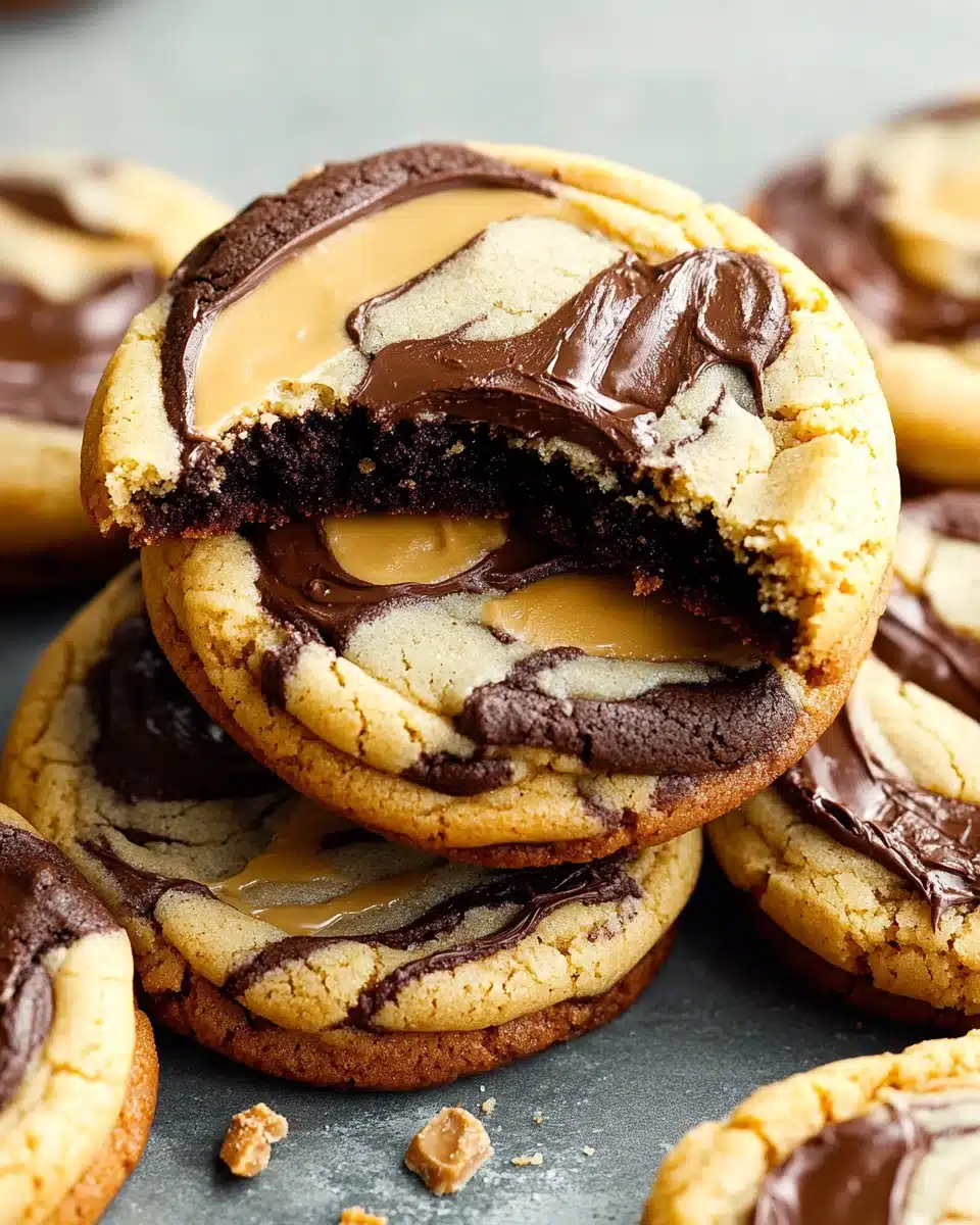Peanut Butter Brownie Swirl Cookies that captivate!