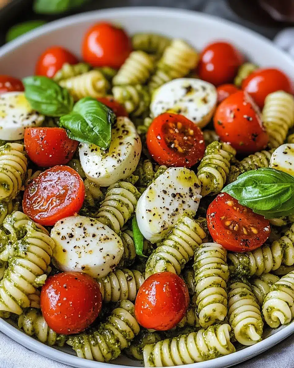 Pesto Caprese Pasta Salad: A Delightful Summer Dish