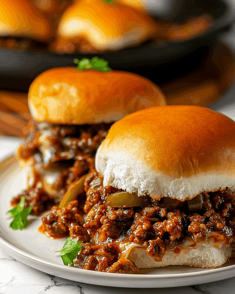 Philly Cheesesteak Sloppy Joes 3