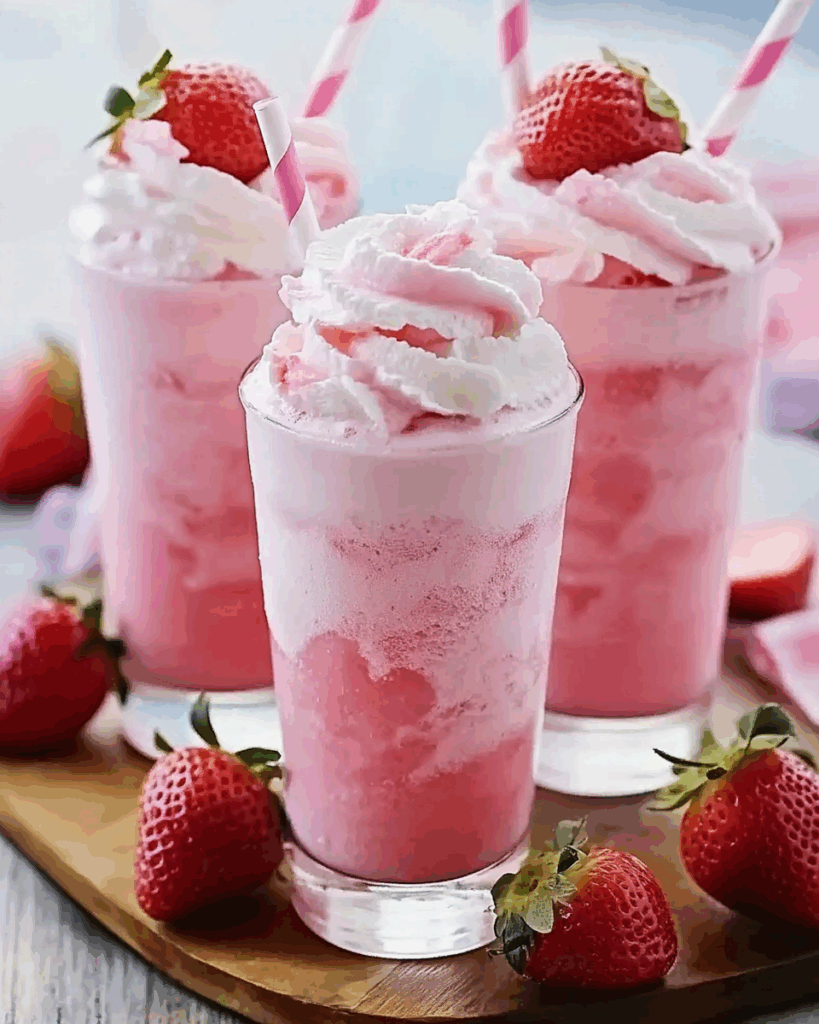 Pink Strawberry Coconut Refresher