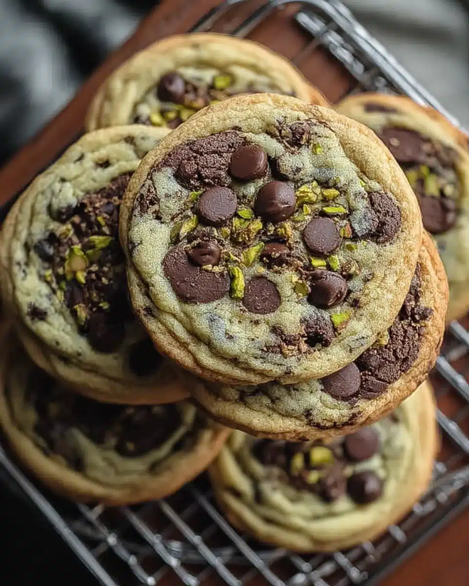 Pistachio Cream Chocolate Chip Cookies: A Delightful Treat!