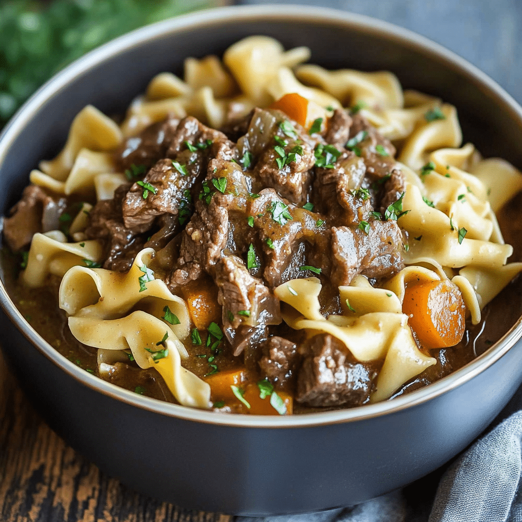 Slow Cooker Beef and Noodles 2