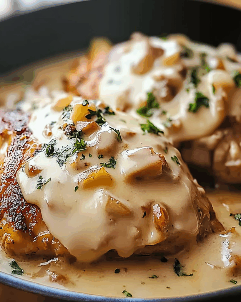 Smothered Chicken with Creamy Gravy 2