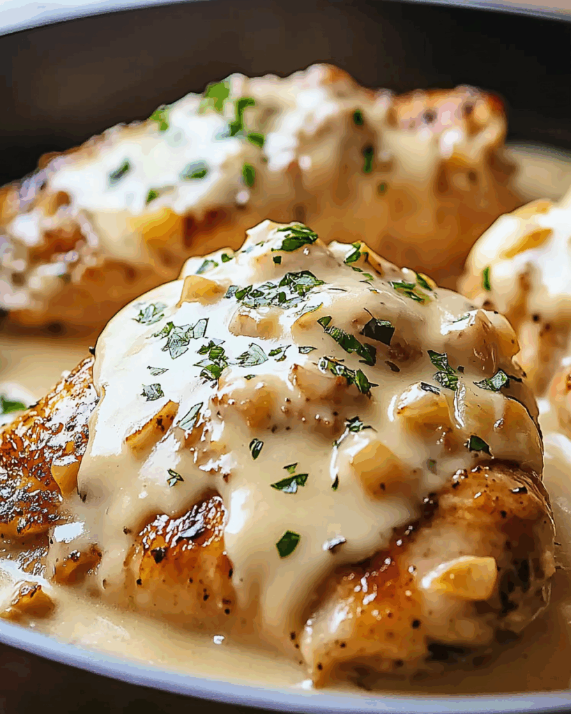 Smothered Chicken with Creamy Gravy 3