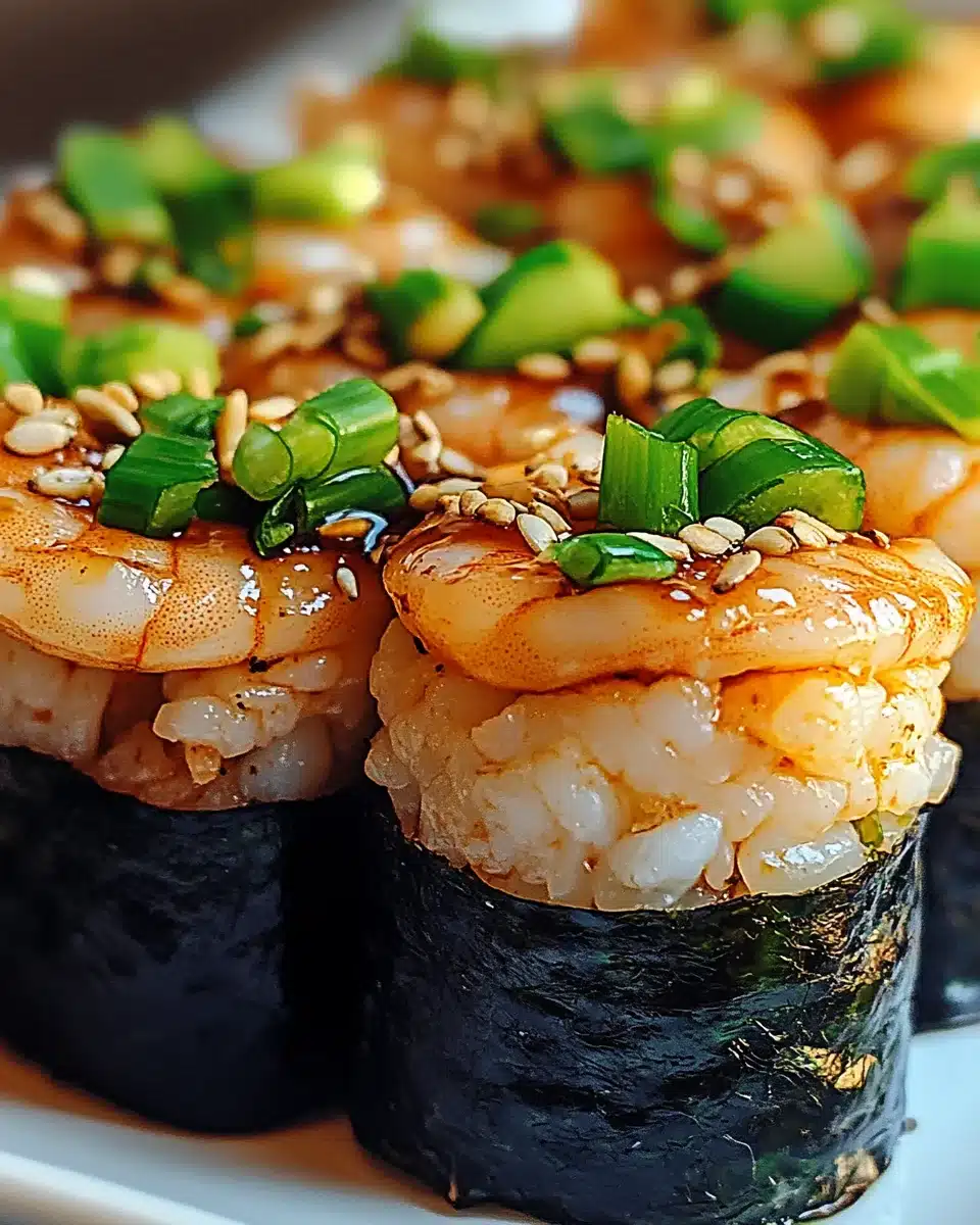 Spicy Shrimp Sushi Stacks: A Delicious Layered Delight!