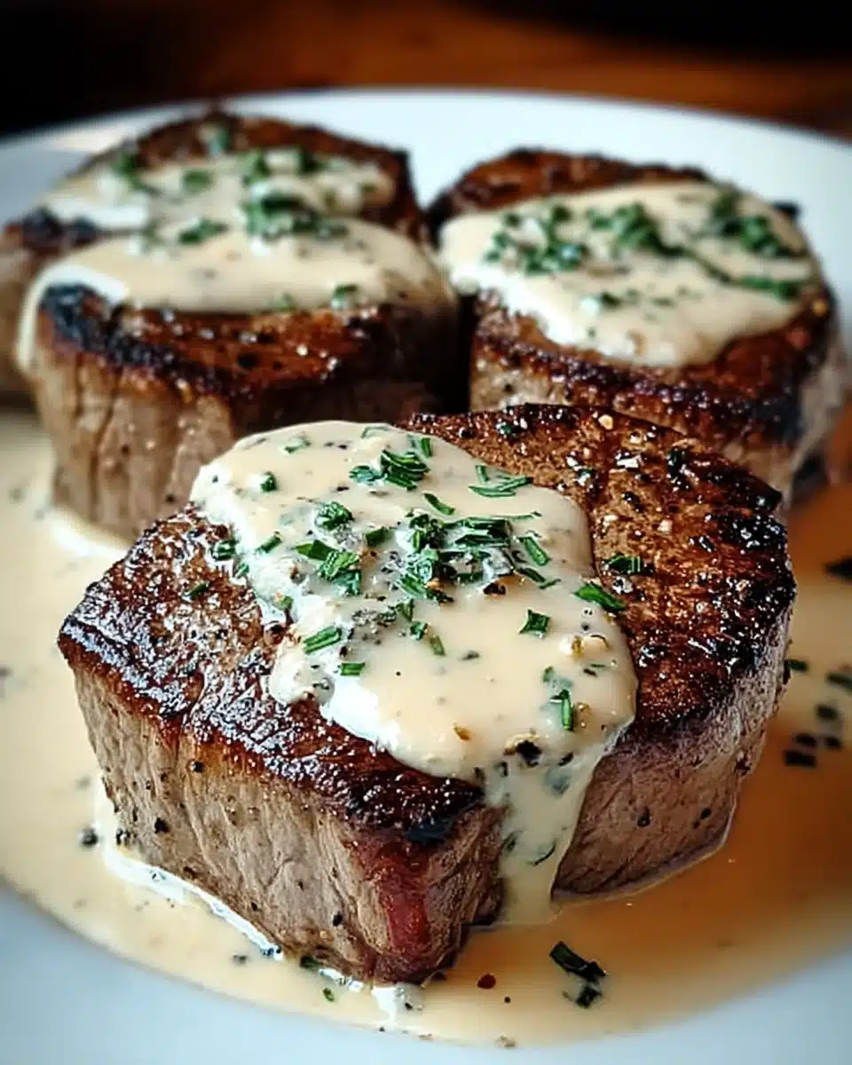 Steak with Haunted Bourbon Garlic Cream Sauce: A Must-Try Delight!