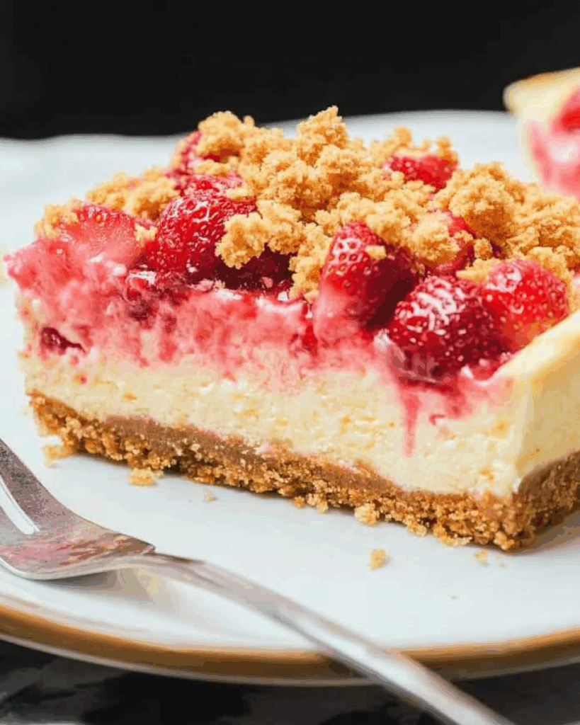 Strawberry Crunch Cheesecake 3