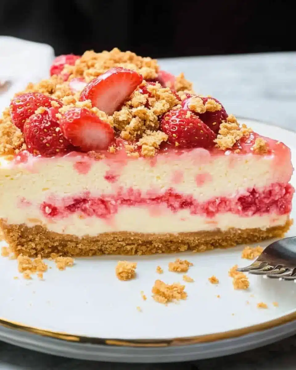 Strawberry Crunch Cheesecake: A Delightful Dessert Recipe