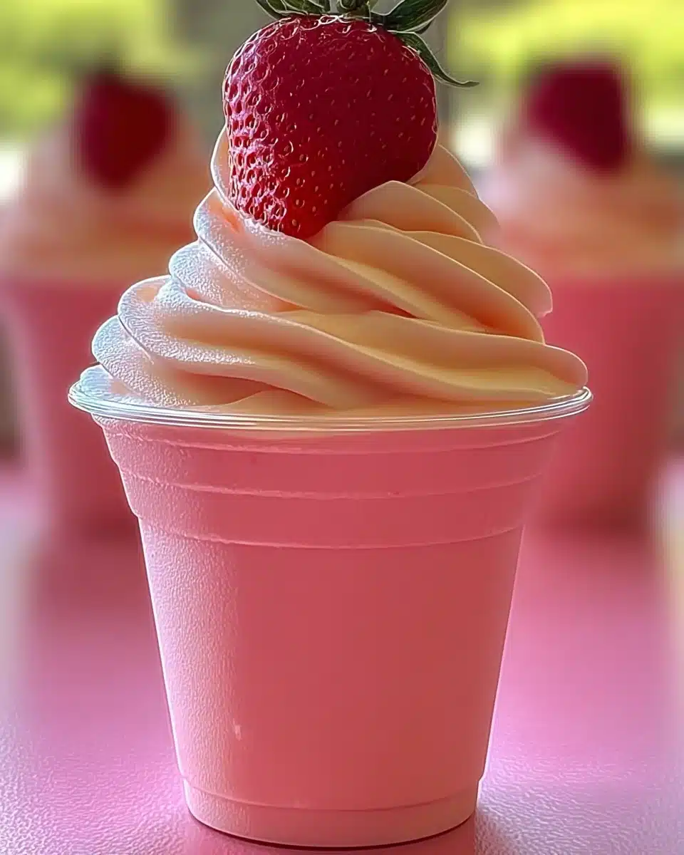 Strawberry Dole Whip: Delight in a Creamy, Fruity Treat!