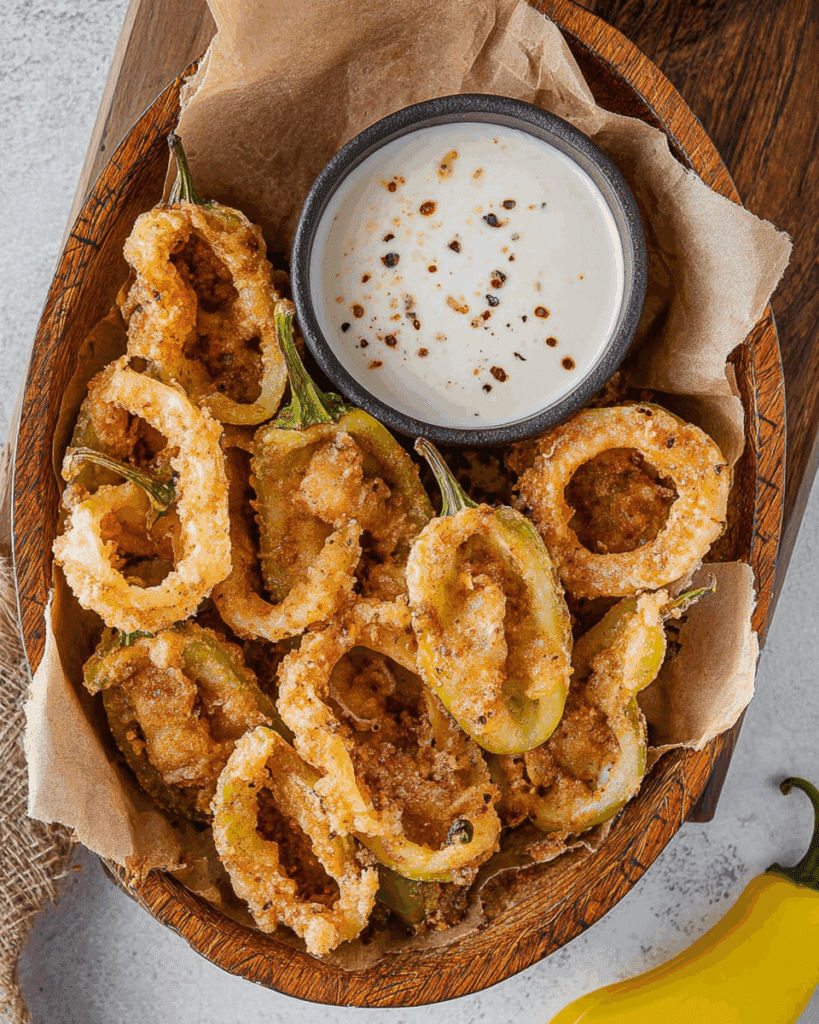 Stuffed Air Fryer Banana Peppers 3