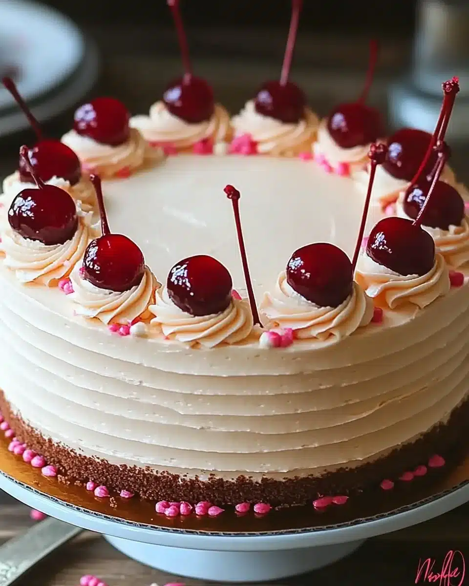 Vintage Maraschino Cherry Cake: Delight in Every Bite!