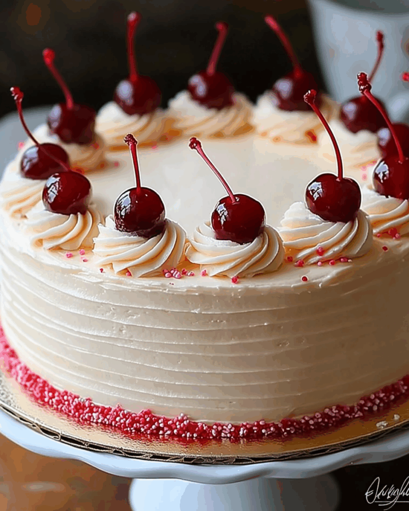 Vintage Maraschino Cherry Cake 2