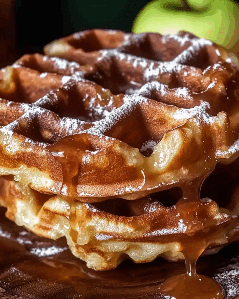 Apple Fritter Waffle Donuts