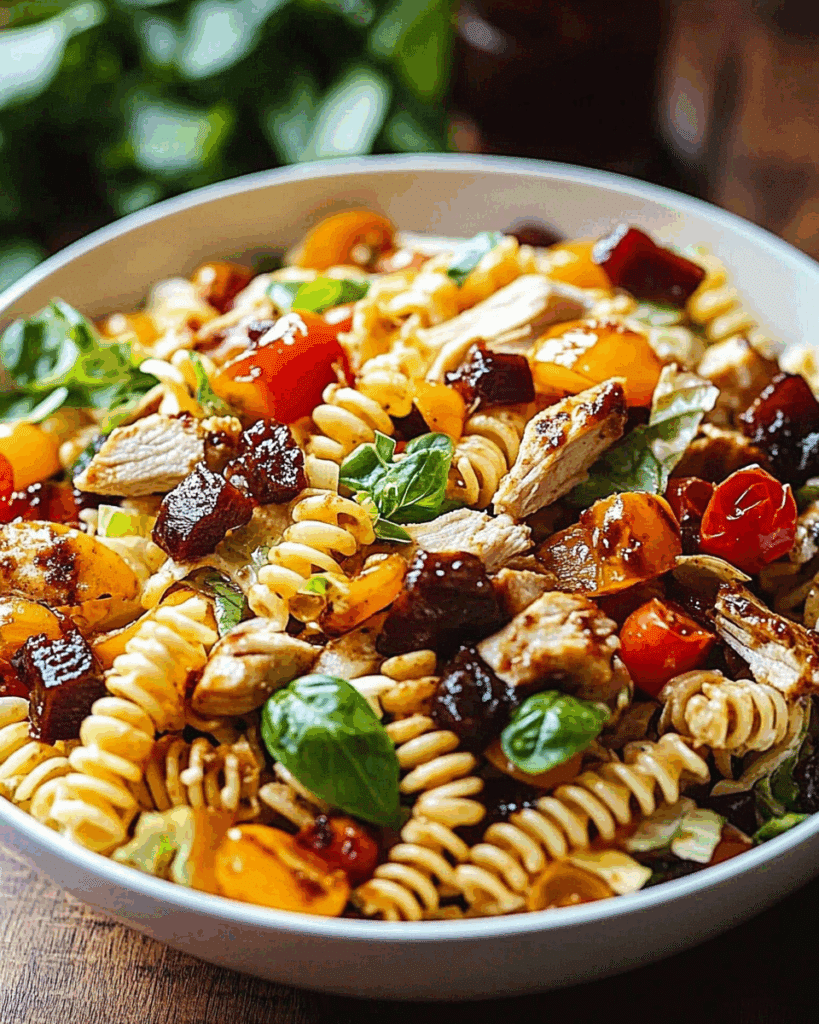 BBQ Chicken Ranch Pasta Salad