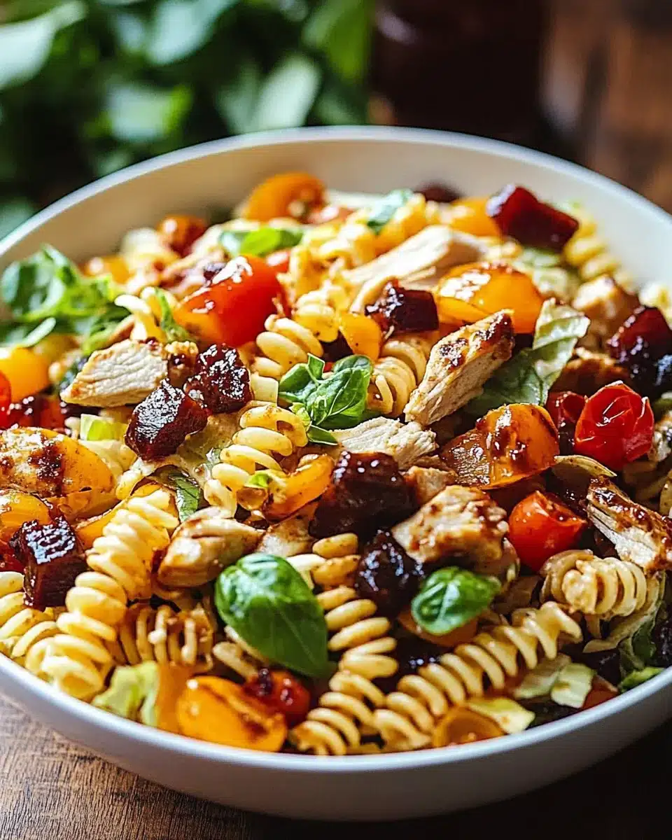 BBQ Chicken Ranch Pasta Salad: A Flavorful Delight!