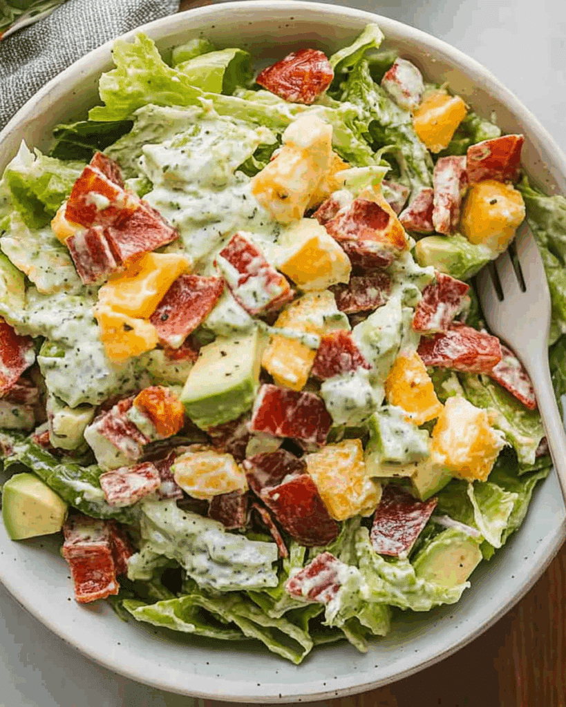 BLT Salad with Avocado Dressing 2
