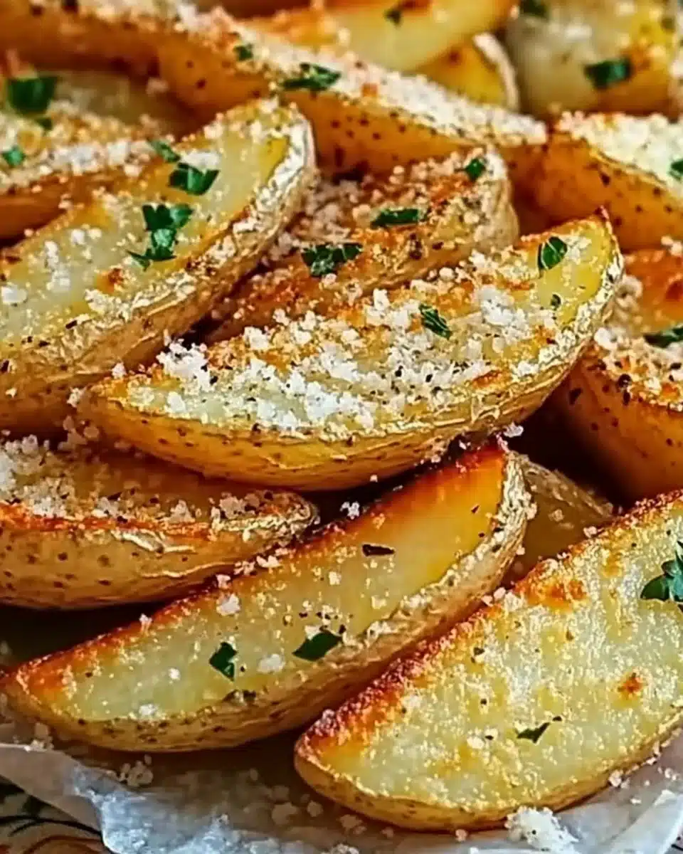Baked Garlic Parmesan Potato Wedges: A Crispy Delight!