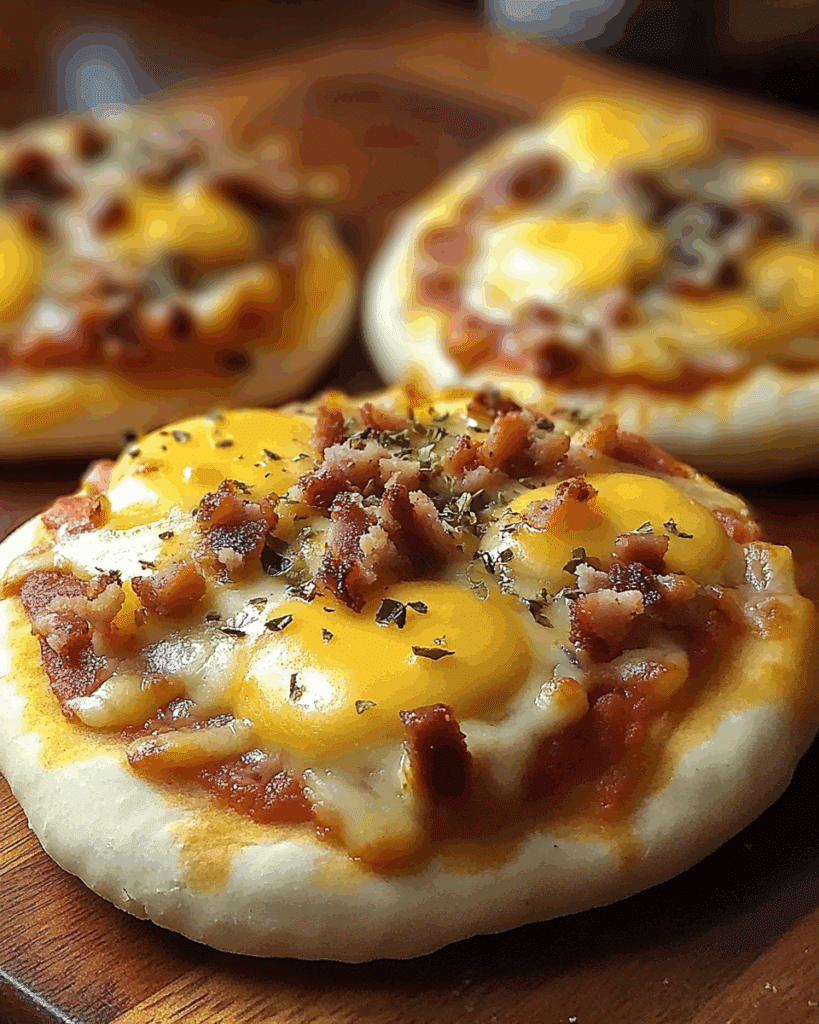 Breakfast English Muffin Pizzas 2
