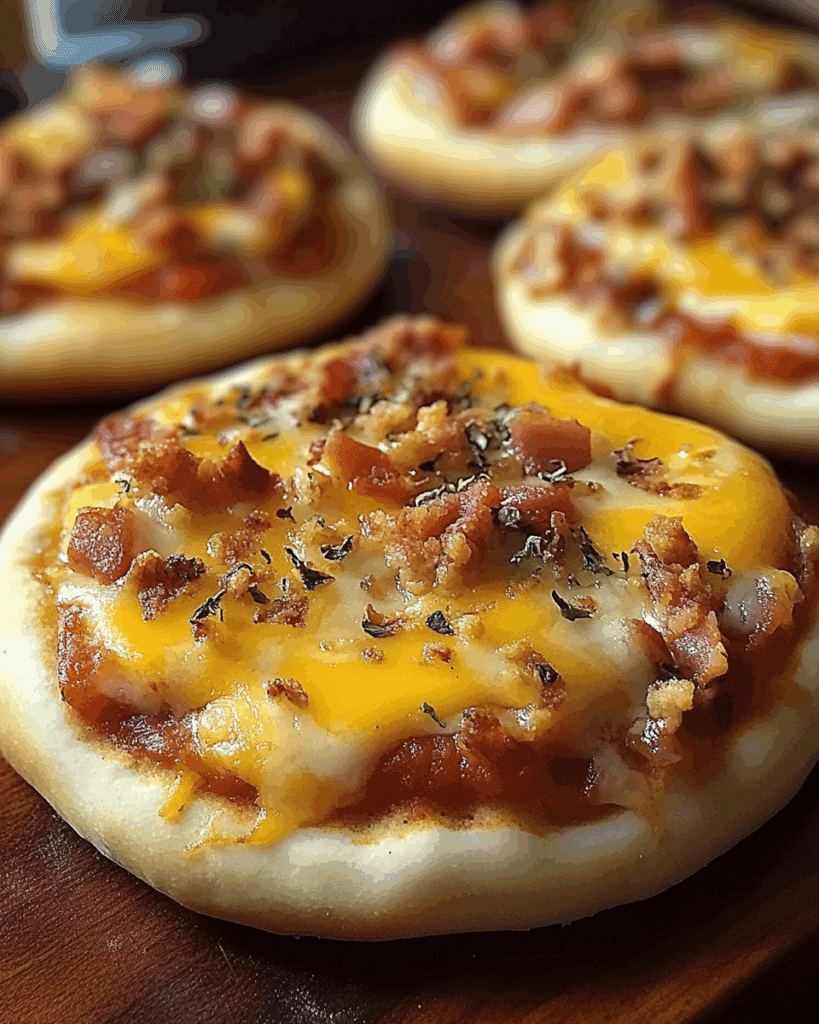 Breakfast English Muffin Pizzas