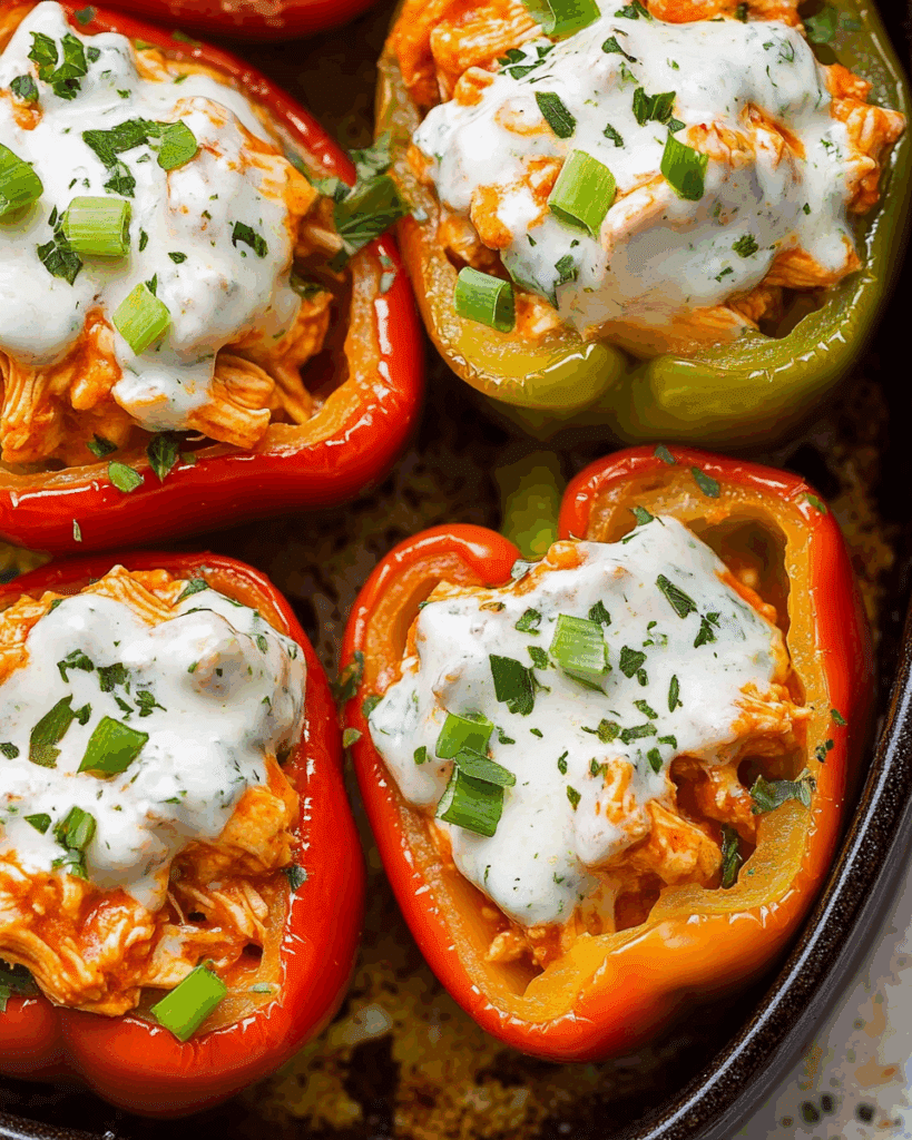 Buffalo Chicken Stuffed Peppers 3