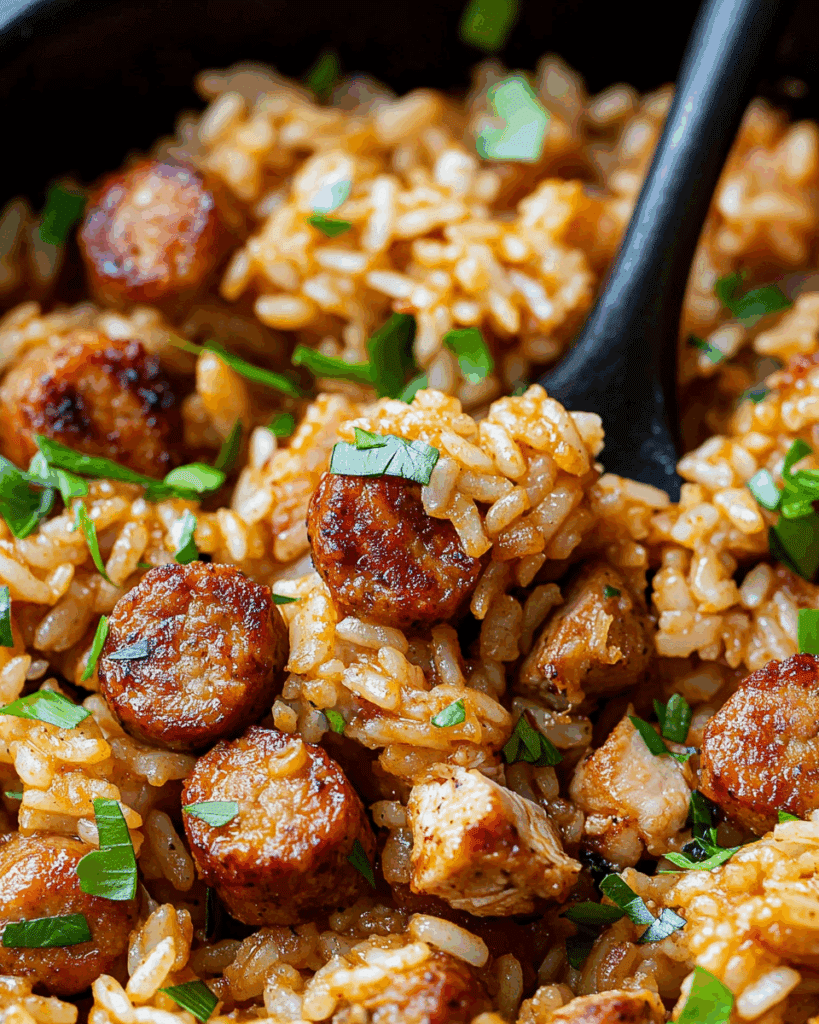 Cajun Chicken and Sausage Rice Skillet 2