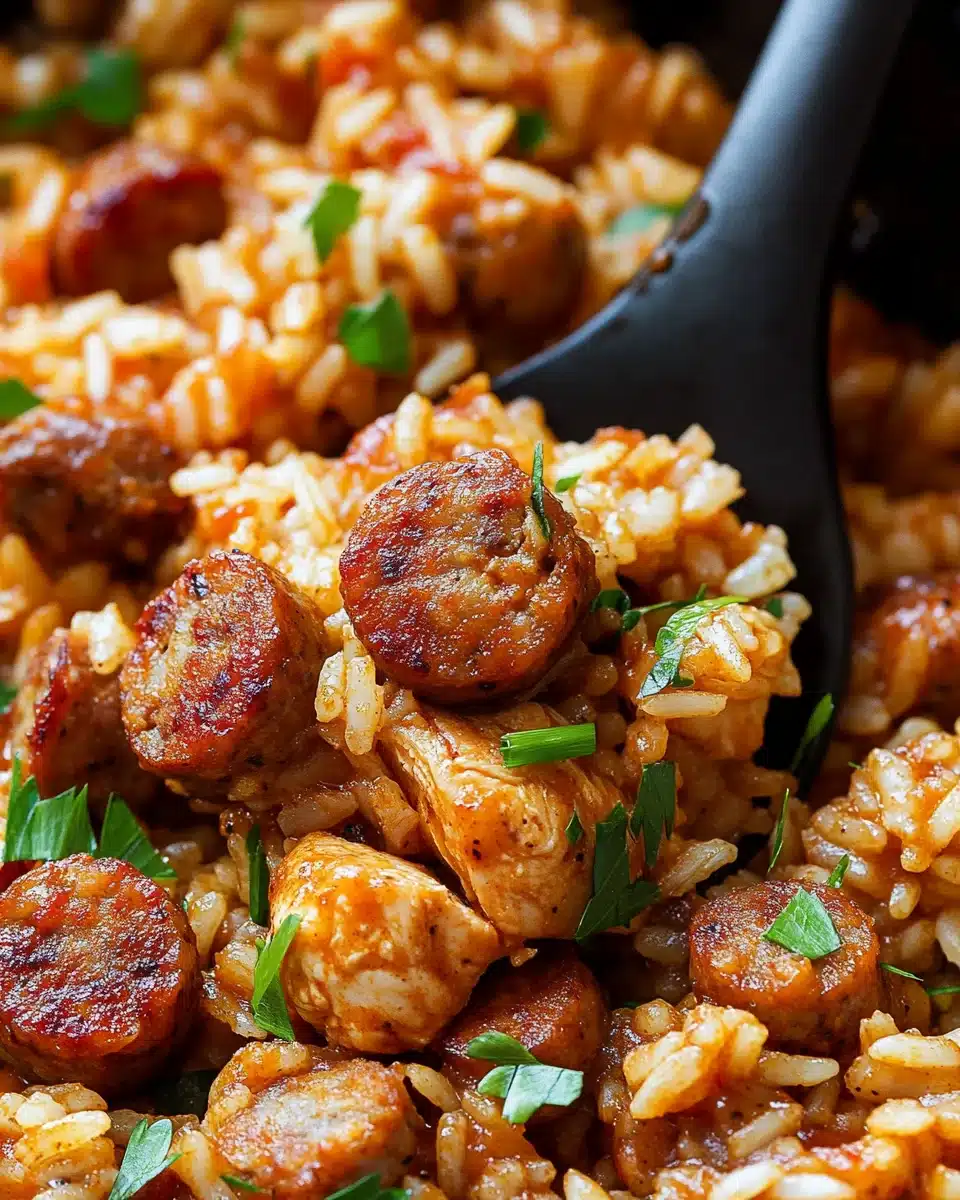 Cajun Chicken and Sausage Rice Skillet to Impress Friends!