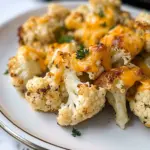 Cheddar Ranch Roasted Cauliflower