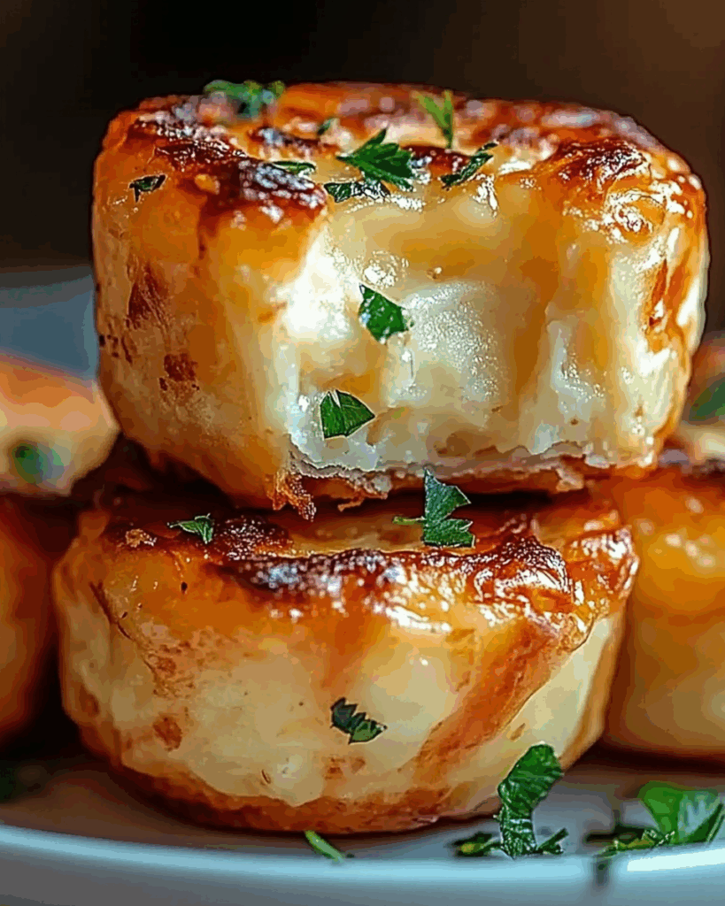 Cheesy Mashed Potato Puff Bites