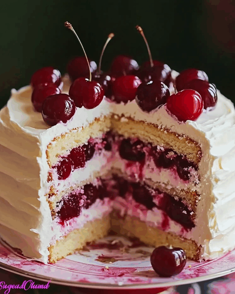 Cherry Layer Cake with Cherry Cream Cheese Frosting 2