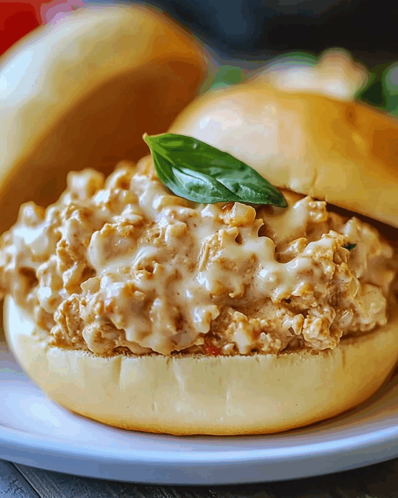 Chicken Alfredo Sloppy Joes