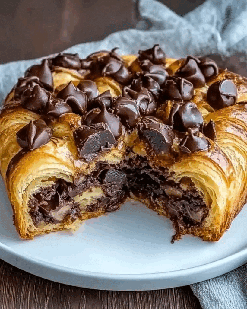 Chocolate Croissant Breakfast Bake