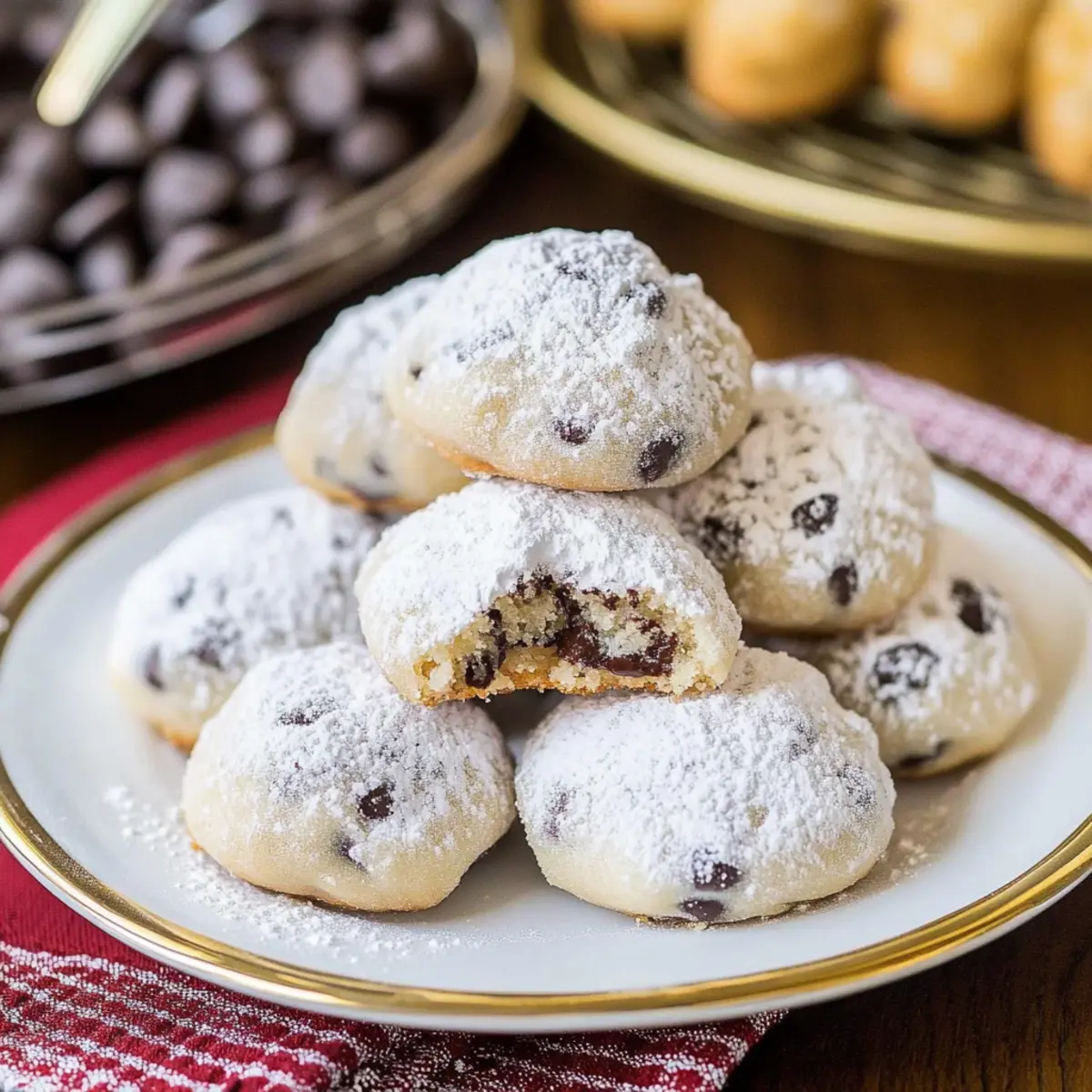 Chocolate Chip Snowball Cookies h6yzuc