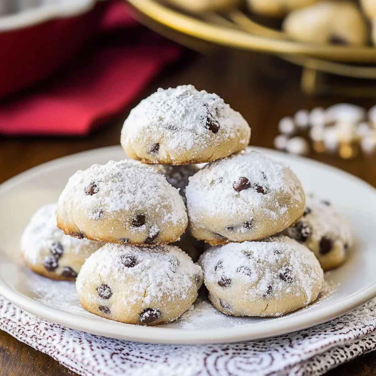 Melt-in-Your-Mouth Chocolate Chip Snowball Cookies Recipe