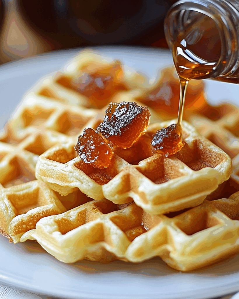 Cornbread Waffle Bites with Honey Butter Syrup 3