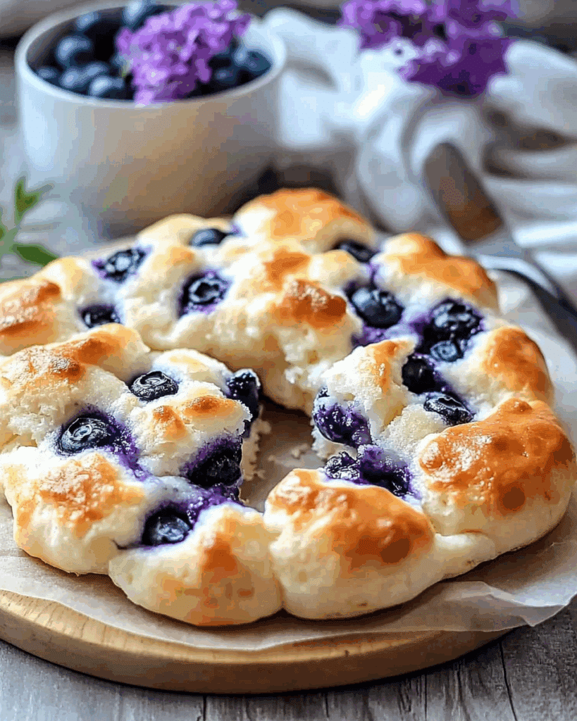 Cottage Cheese Blueberry Cloud Bread 2