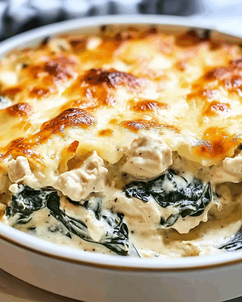 Creamy Chicken and Spinach Casserole 3
