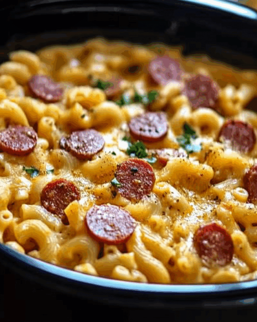 Creamy Kielbasa Mac and Cheese 3