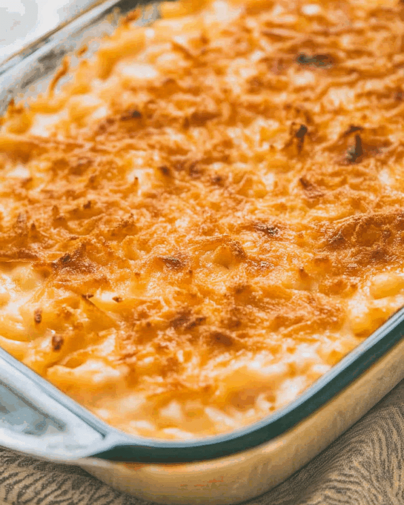 Creamy Mac and Cheese Green Bean Casserole