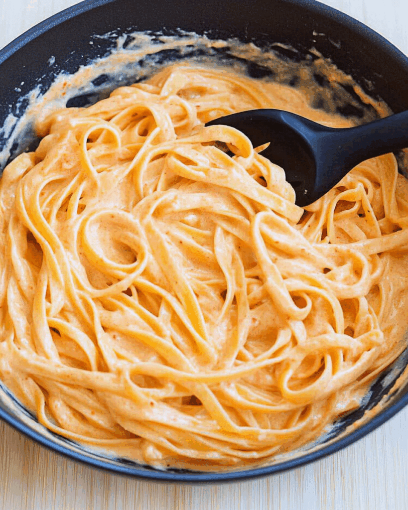 Creamy Red Pepper Alfredo Pasta