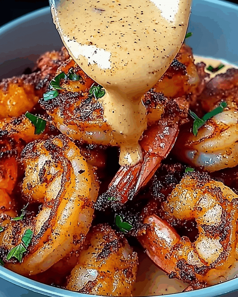 Crispy Cajun Shrimp with Creamy Sauce 2
